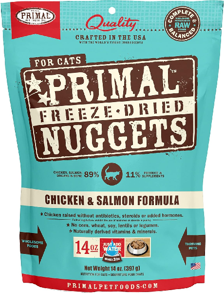 Primal raw frozen cat food